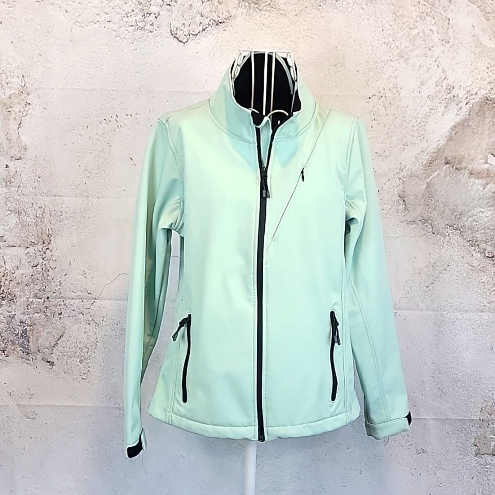 Pulse soft shell winter jacket lime sherbert green Women's Size XS